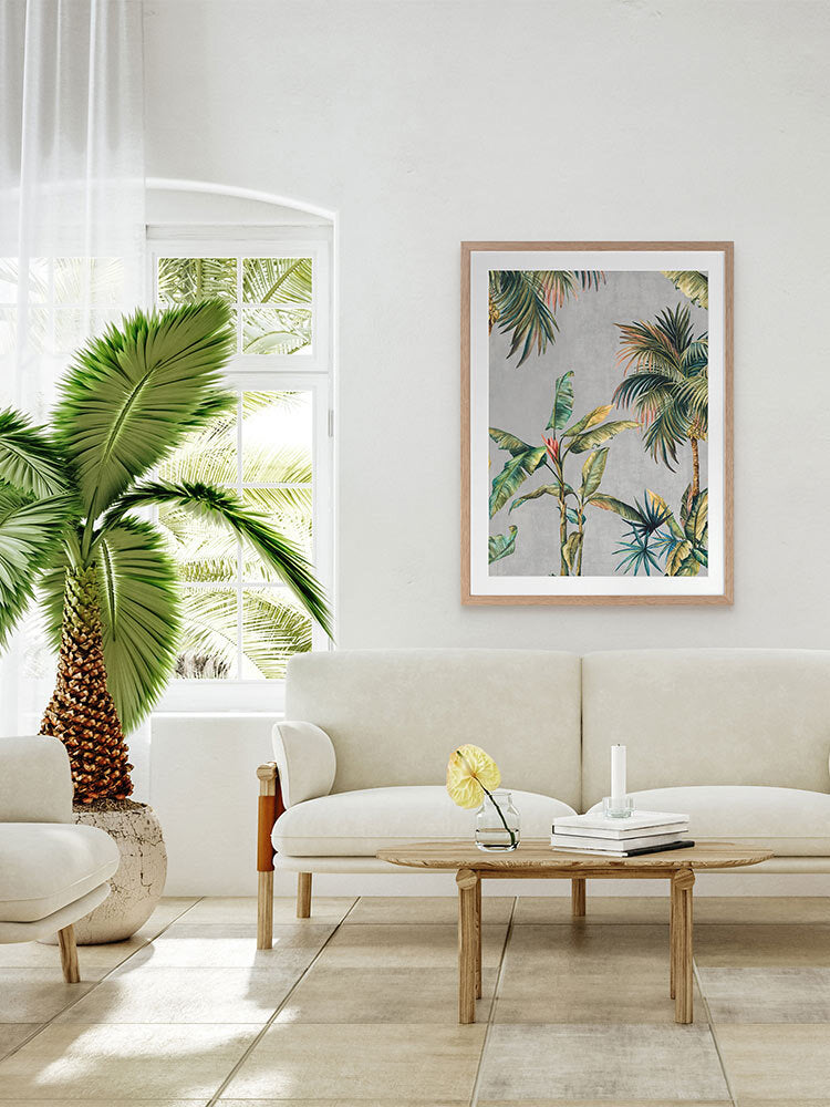 Lush Palms Framed Art Print