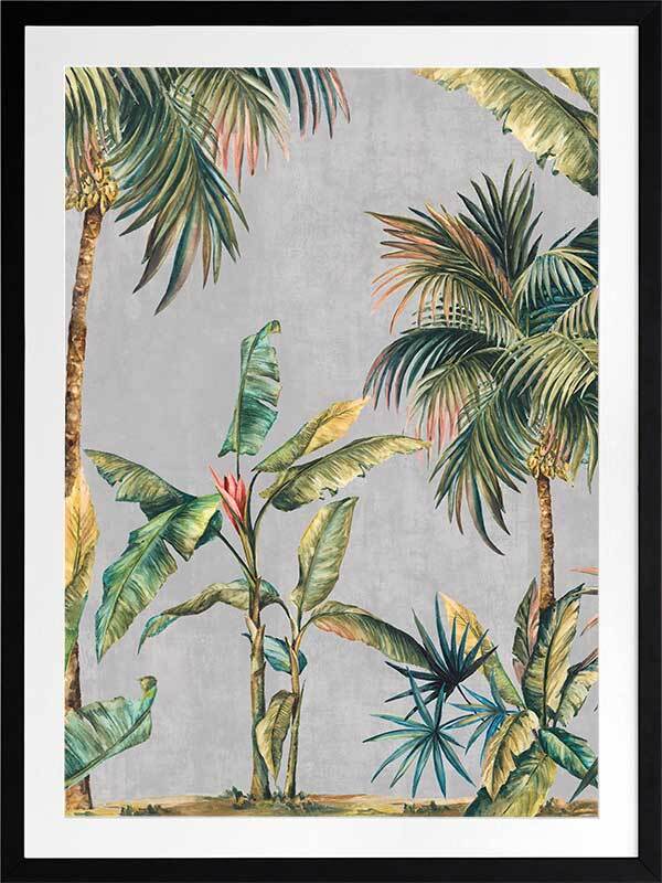 Lush Palms Framed Art Print