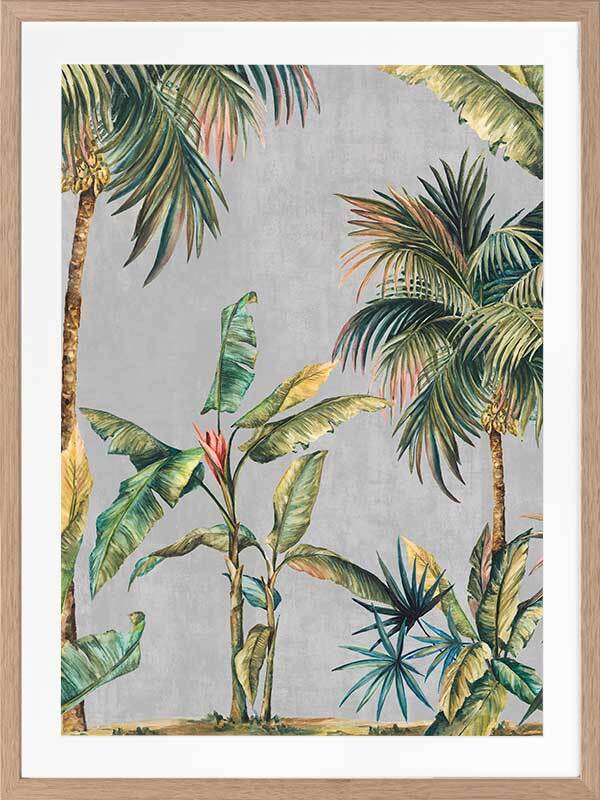 Lush Palms Framed Art Print