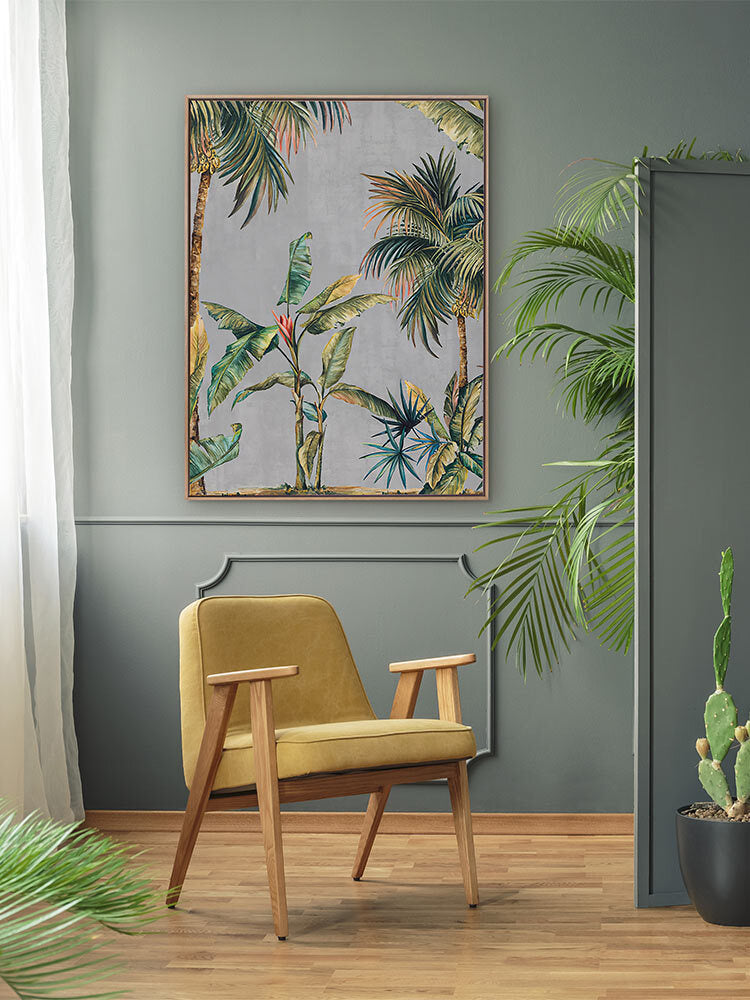 Lush Palms Canvas Art Print | Lifestyle