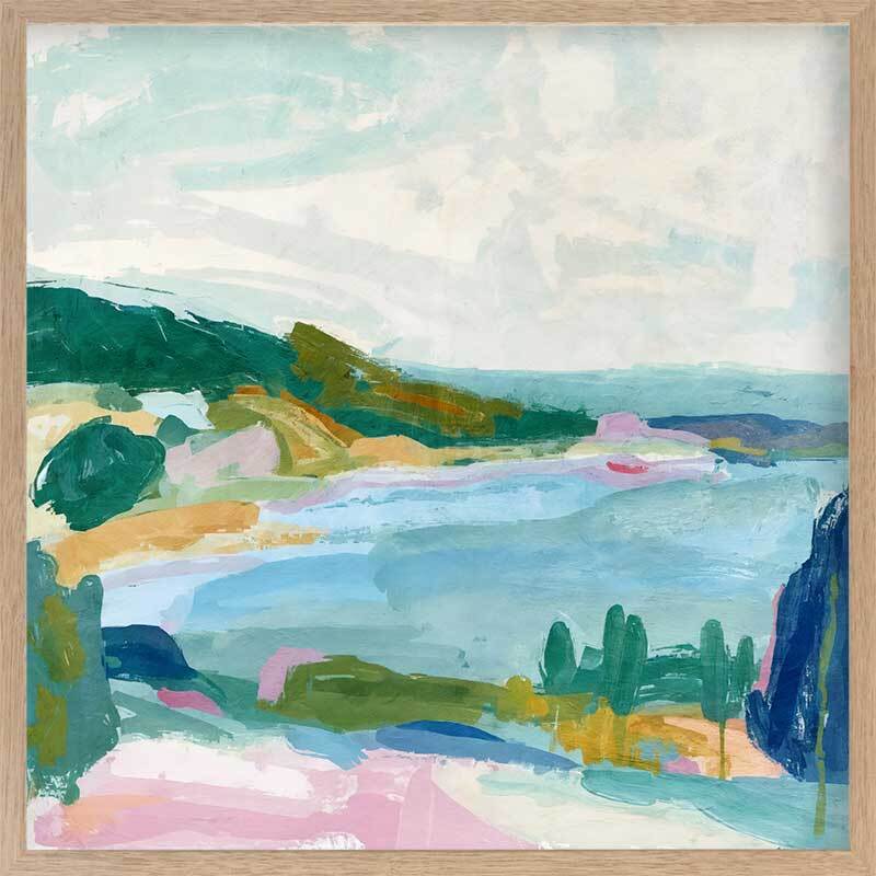 Coastline Nostalgia Framed Art Print