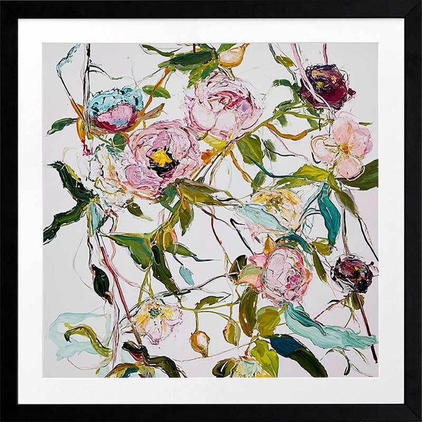 A Rosy Affair I Framed Art Print