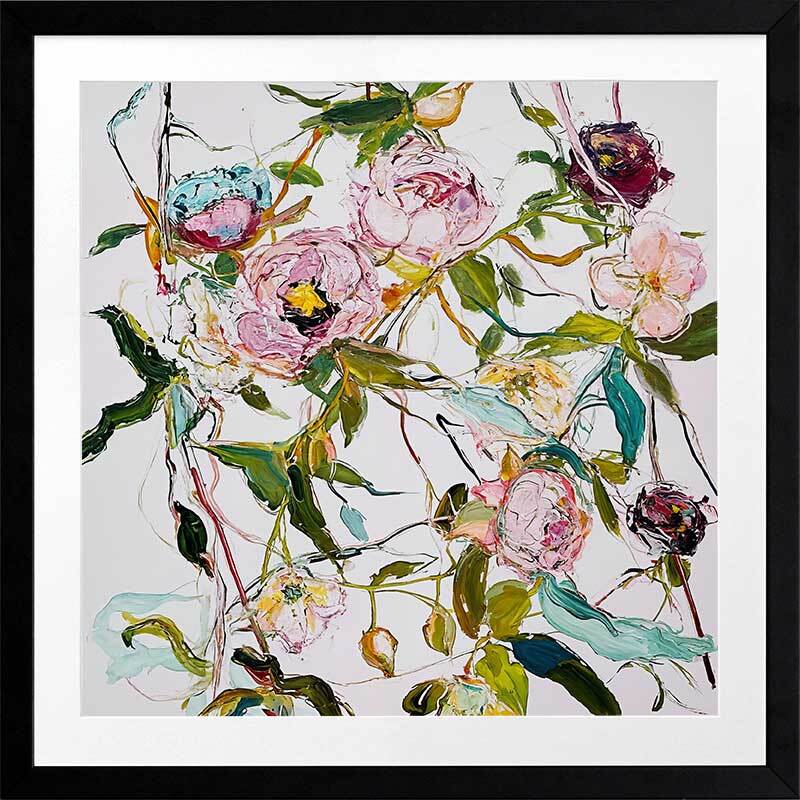 A Rosy Affair I Framed Art Print