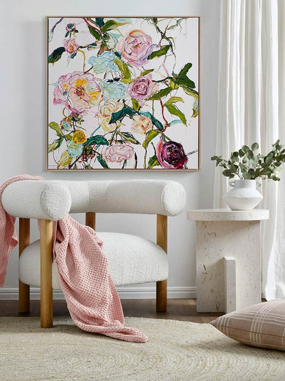 A Rosy Affair II Canvas Art Print