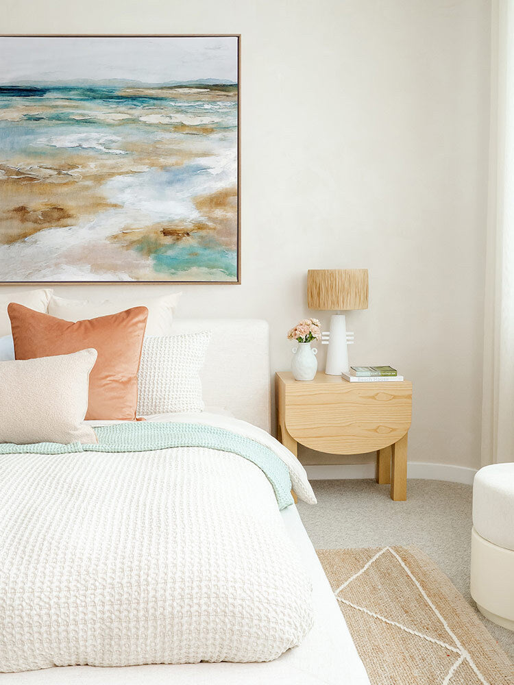 Sea Meets Sand Canvas Art Print | Lifestyle