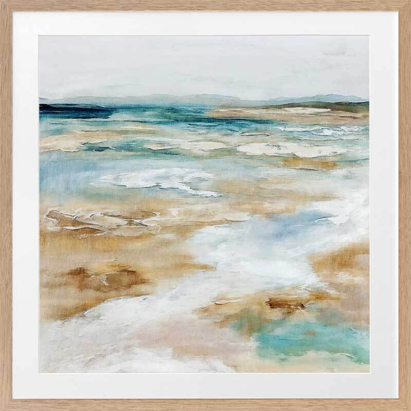 Sea Meets Sand Framed Art Print