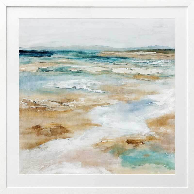 Sea Meets Sand Framed Art Print