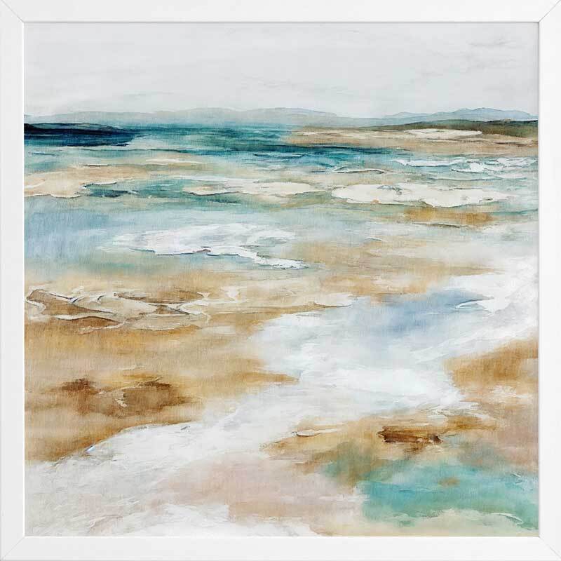 Sea Meets Sand Framed Art Print