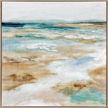 Sea Meets Sand Canvas Art Print