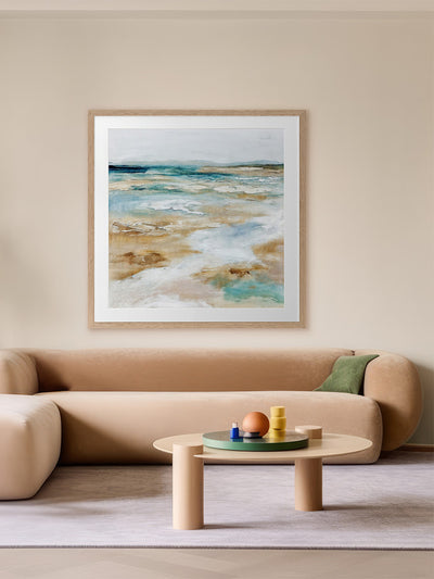 Sea Meets Sand Framed Art Print | Lifestyle
