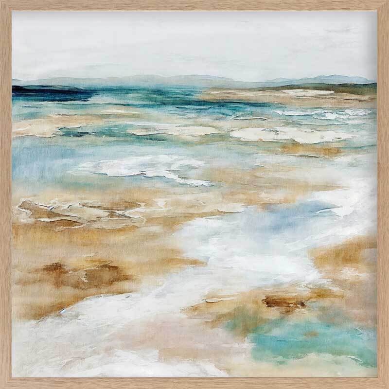 Sea Meets Sand Framed Art Print