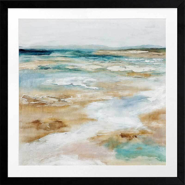 Sea Meets Sand Framed Art Print
