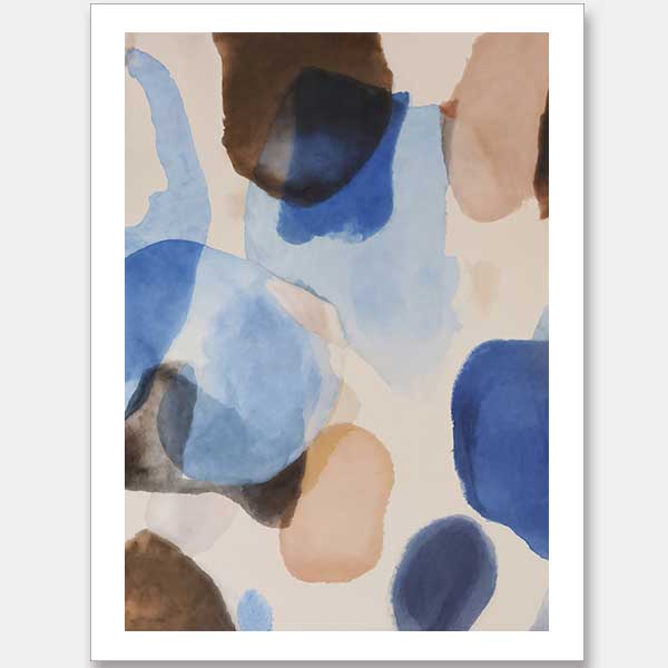 Indigo Impressions I Unframed Art Print