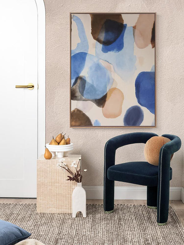 Indigo Impressions I Canvas Art Print | Lifestyle