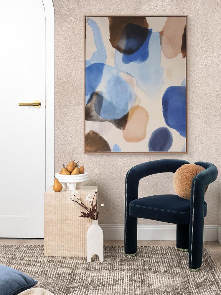 Indigo Impressions I Canvas Art Print | Lifestyle