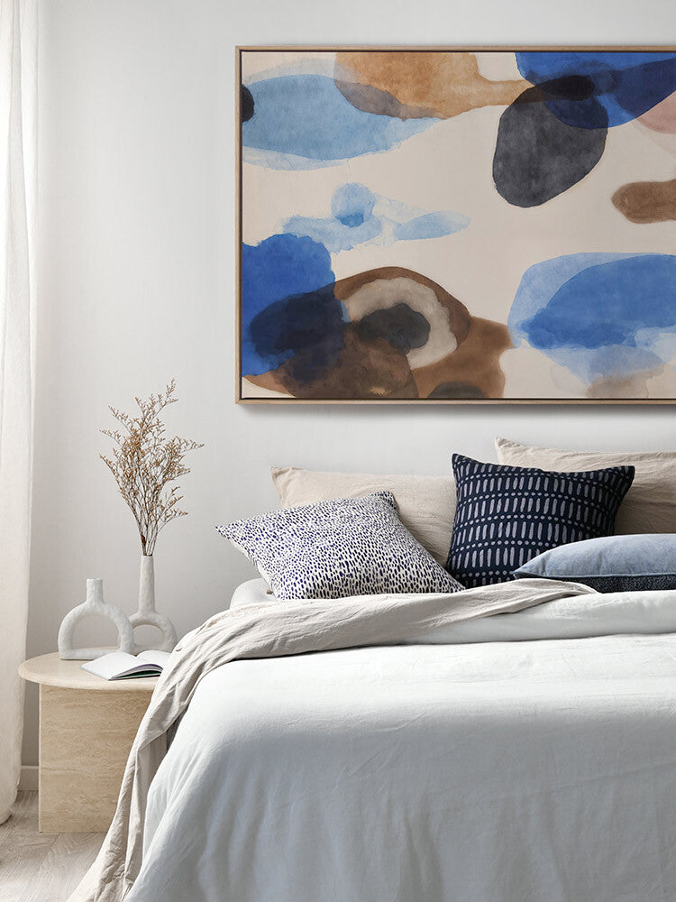Indigo Impressions II Canvas Art Print | Lifestyle