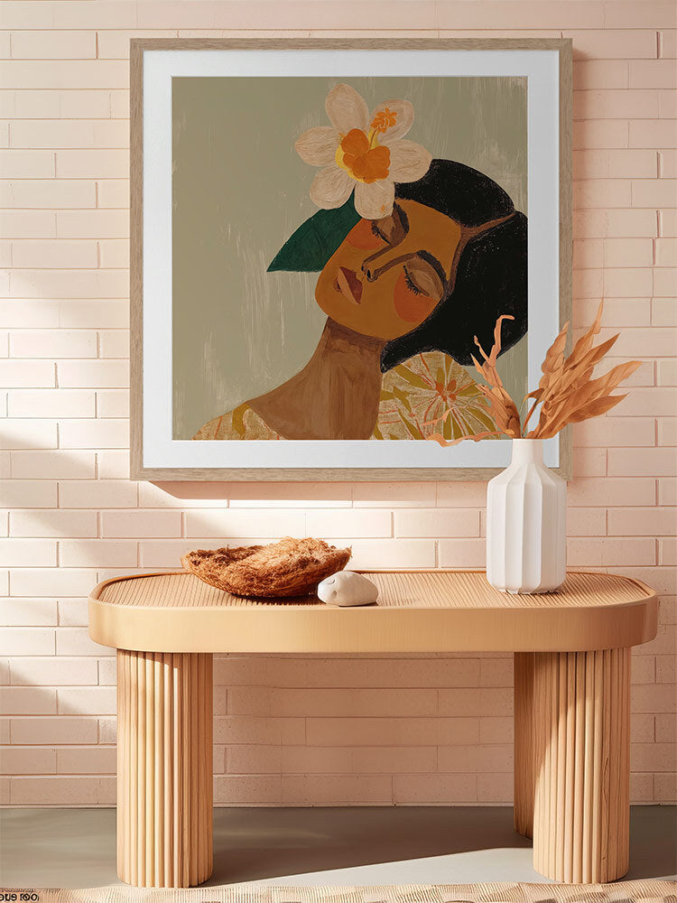Flower Child Framed Art Print | Lifestyle