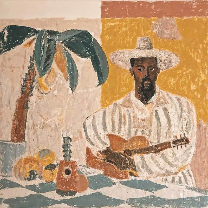 Mariachi at Midnight - Stretched Canvas - 90x90 - Sale