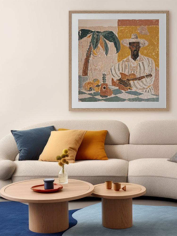 Mariachi at Midnight Framed Art Print | Lifestyle