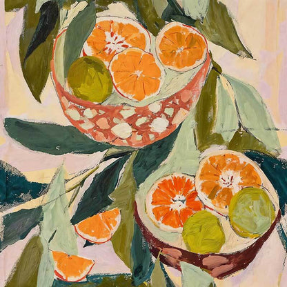 Wild Oranges Canvas Art Print