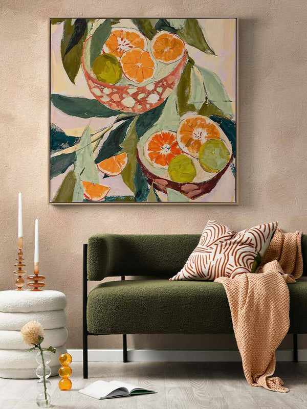 Wild Oranges Canvas Art Print | Lifestyle