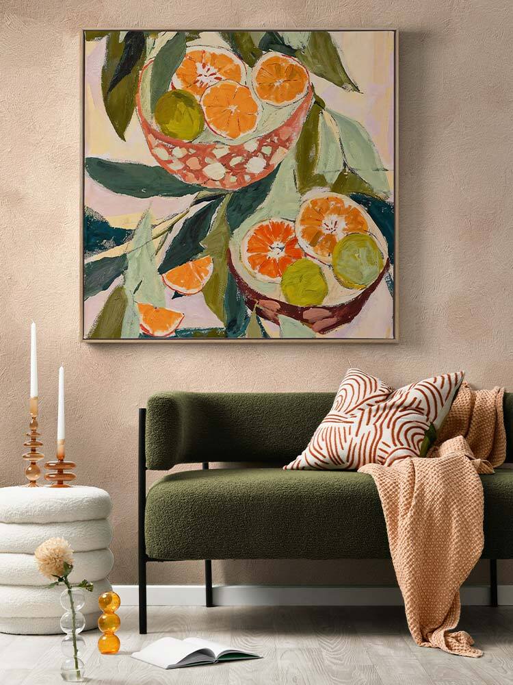 Wild Oranges Canvas Art Print | Lifestyle