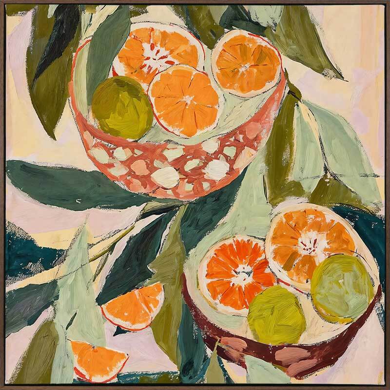 Wild Oranges Canvas Art Print