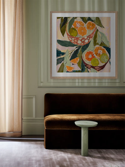 Wild Oranges Framed Art Print | Lifestyle