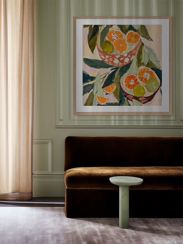 Wild Oranges Framed Art Print | Lifestyle
