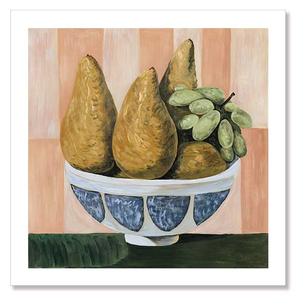 Pears & Grapes Unframed Art Print