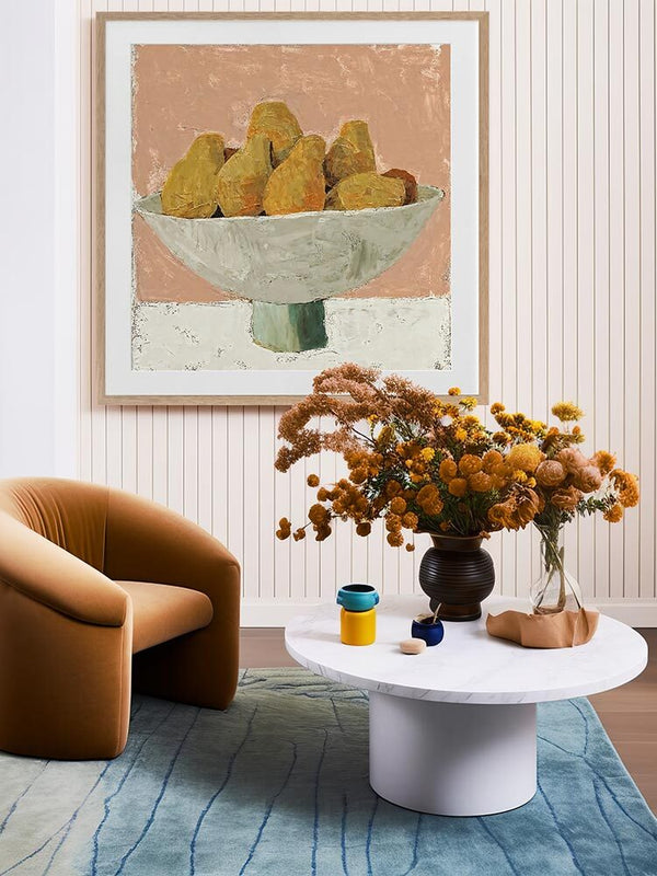 Bowl of Pears Framed Art Print | Lifestyle