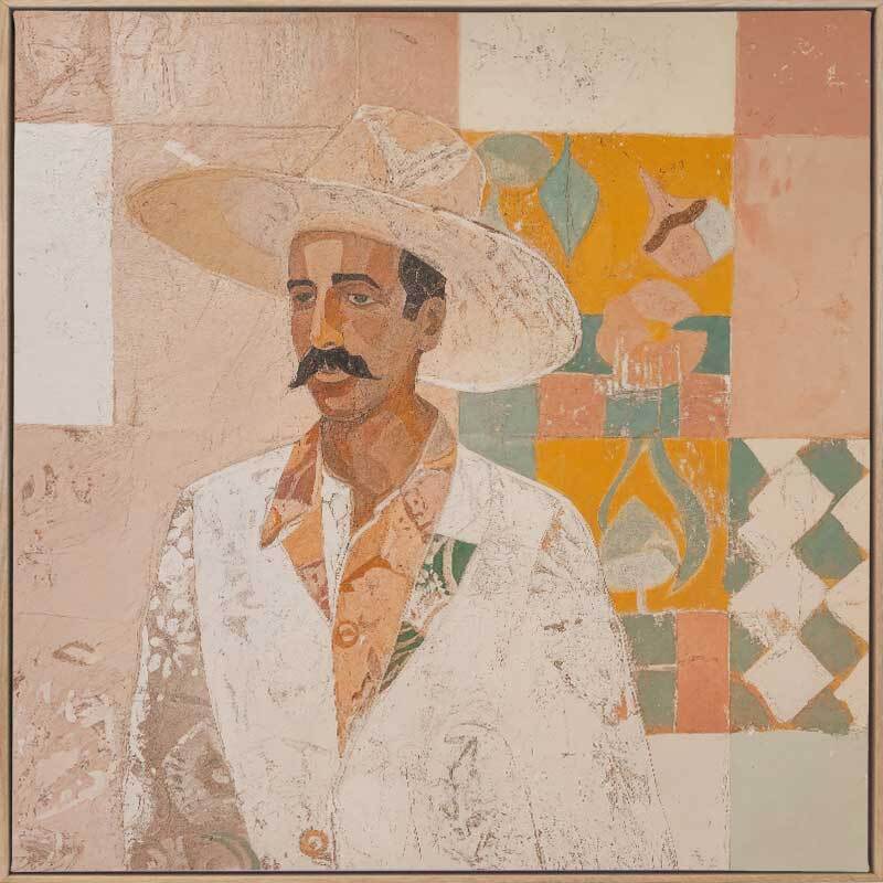 Músico - Oak Box Frame Canvas - 30x30