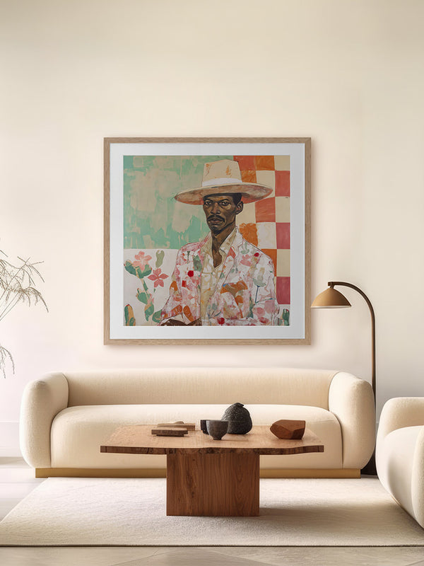 Valiente Framed Art Print | Lifestyle