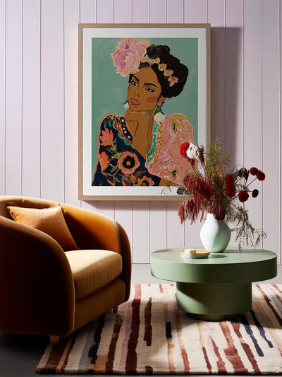 Rebel Rosa Framed Art Print | Lifestyle