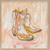 Cowboy Boots at Sunset Framed Art Print
