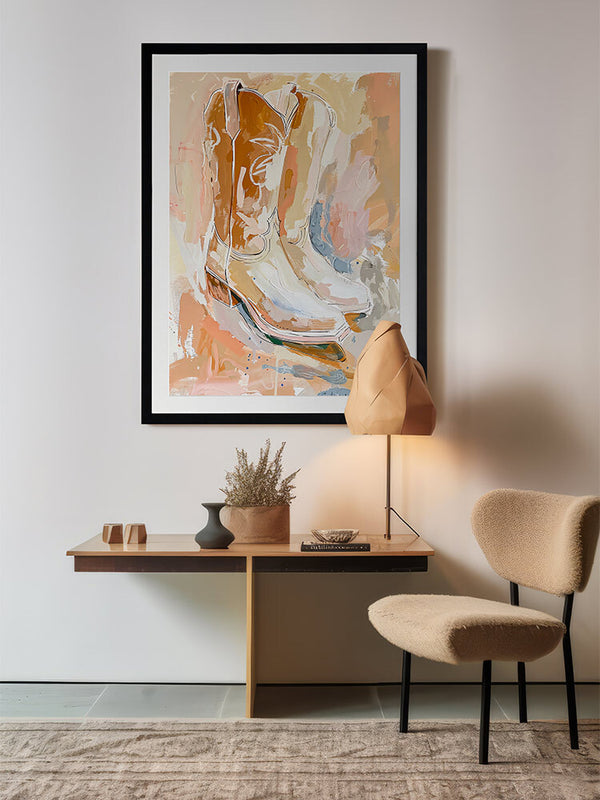 Sunset Stroll Framed Art Print | Lifestyle