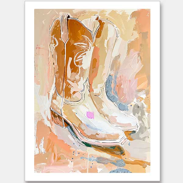 Sunset Stroll Unframed Art Print