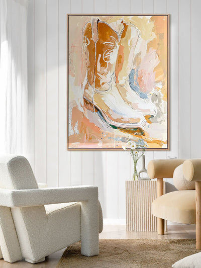 Sunset Stroll Canvas Art Print | Lifestyle