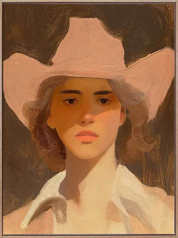 Annie's Dusty Ride Canvas Art Print