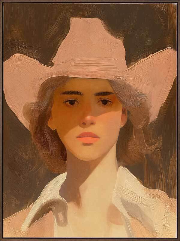 Annie's Dusty Ride Canvas Art Print