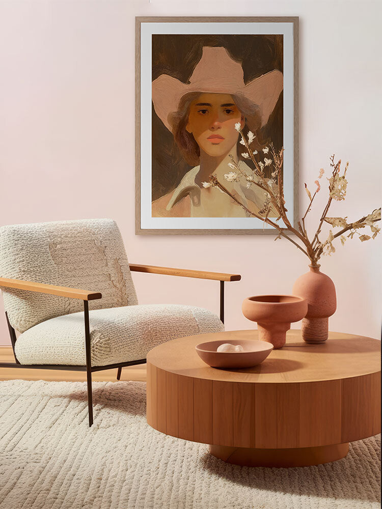 Annie's Dusty Ride Framed Art Print | Lifestyle