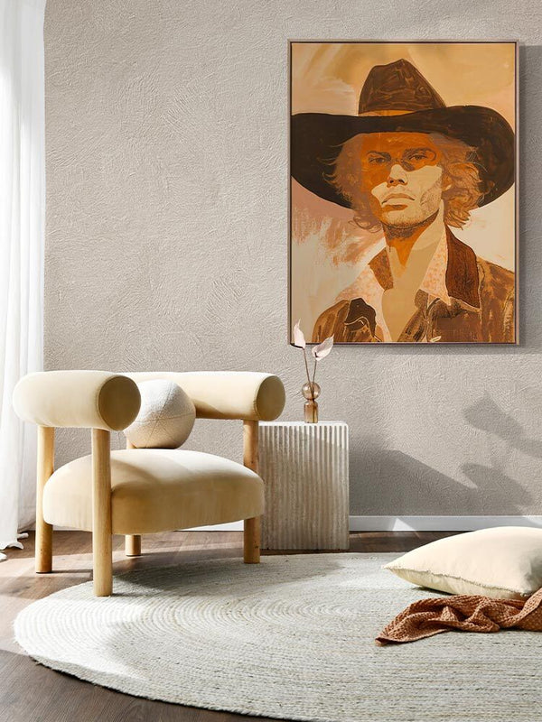 Untamed Cowboy Canvas Art Print | Lifestyle