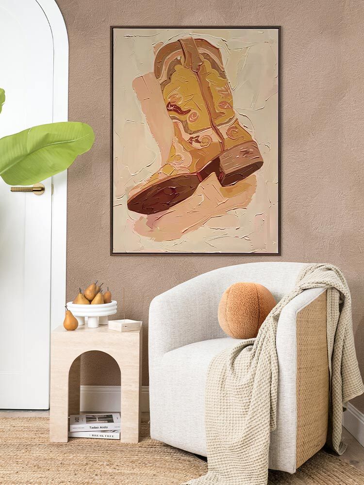 Ranch Boots Canvas Art Print