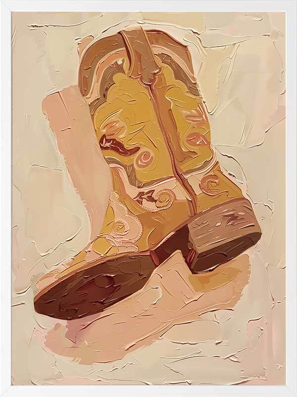 Ranch Boots Framed Art Print