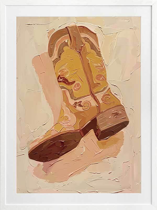 Ranch Boots Framed Art Print