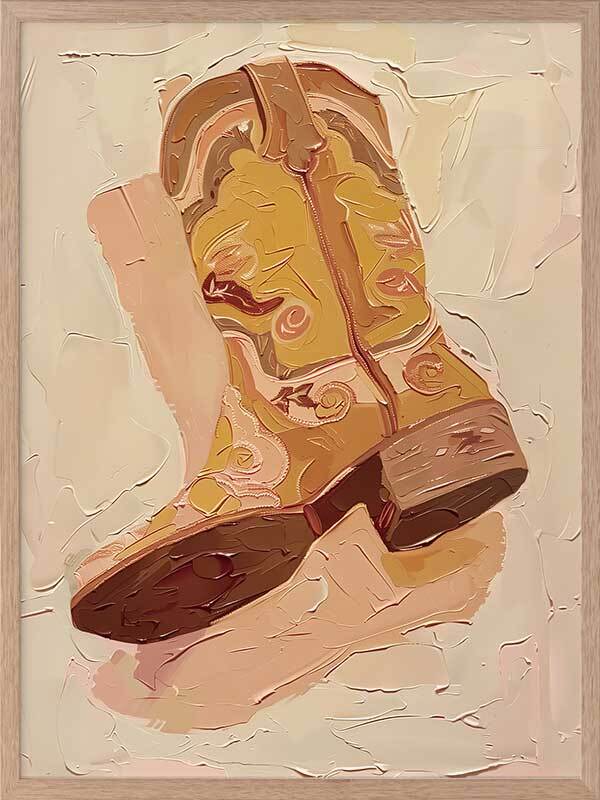 Ranch Boots Framed Art Print