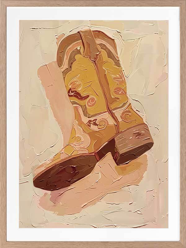 Ranch Boots Framed Art Print