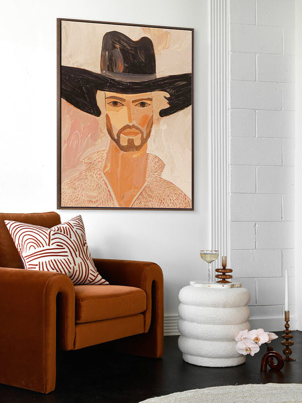 Desert Drifter Cowboy Canvas Art Print | Lifestyle