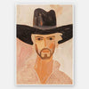Desert Drifter Cowboy Unframed Art Print