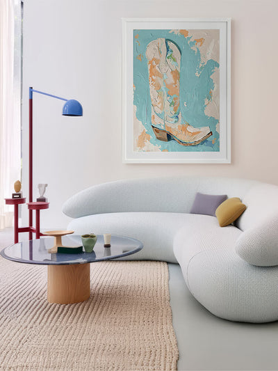 Pastel Rodeo Framed Art Print | Lifestyle